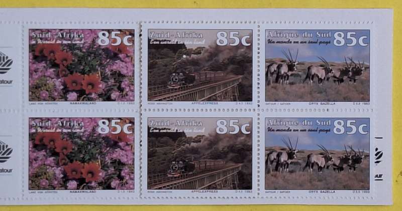 South Africa 1993 EasiPost Fauna and Flora International Postage Booklet Complete