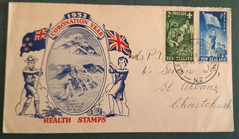 New Zealand 1953 Coronation Year Health Issue Cover