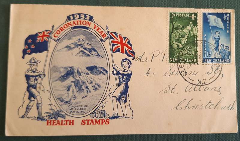 New Zealand 1953 Coronation Year Health Issue Cover