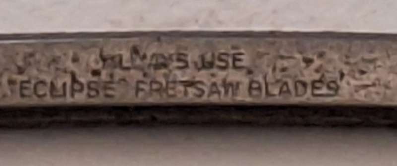 Vintage Eclipse Fret Saw FS-70 without Blade