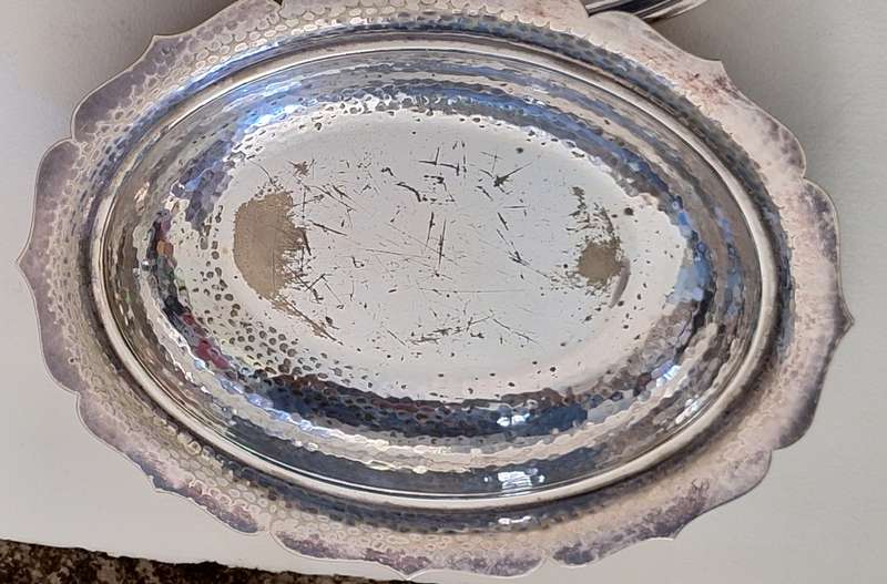Vintage Princes Plate Three Piece Lidded Oval Serving Dish with Drip Tray by Mappin & Webb