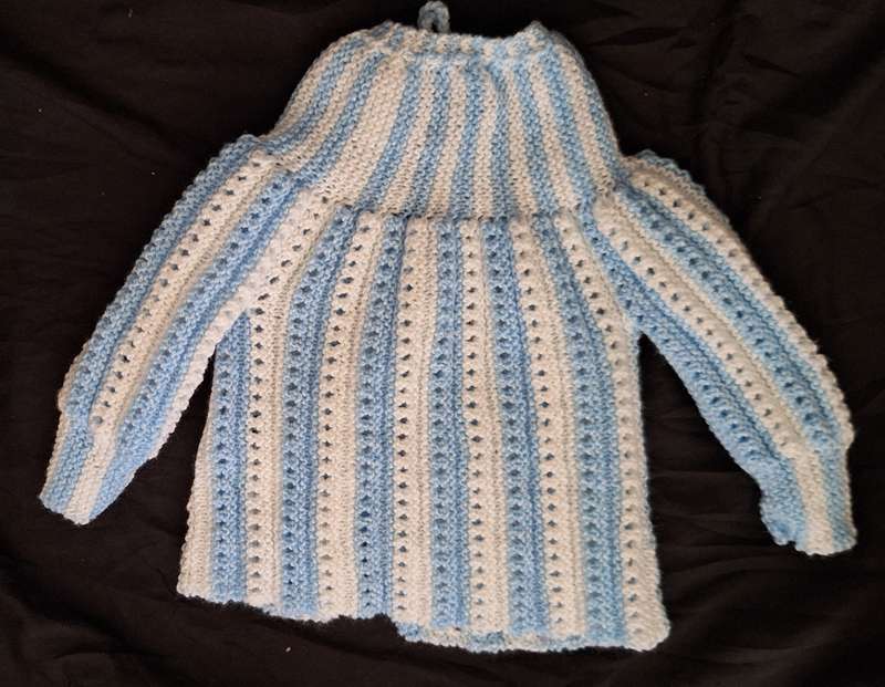 Hand Knitted Baby Matinee Jacket Size: 3-6 months