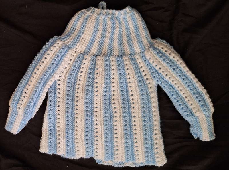 Hand Knitted Baby Matinee Jacket Size: 3-6 months