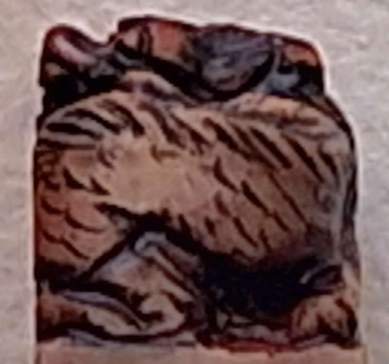 Oriental / Chinese Gift Stamp Box with Seal and Red Ink