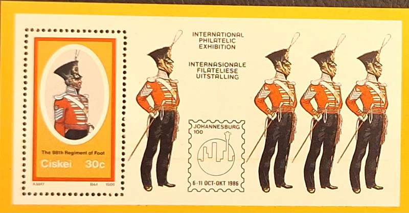 Ciskei 1986 British Military Uniforms 1 Mint Foundation Miniature Sheet