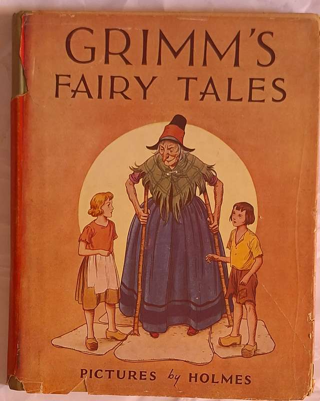 Grimm's Fairy Tales with Pictures by Holmes Hardcover 1950's
