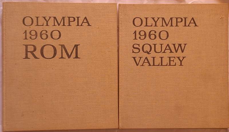 Olympia 1960 Sommerspiele in Rom and Winterspiele in Squaw Valley 2 Hardcover books