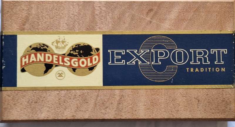Wooden Empty Cigar Box Handelsgold Export Tradition