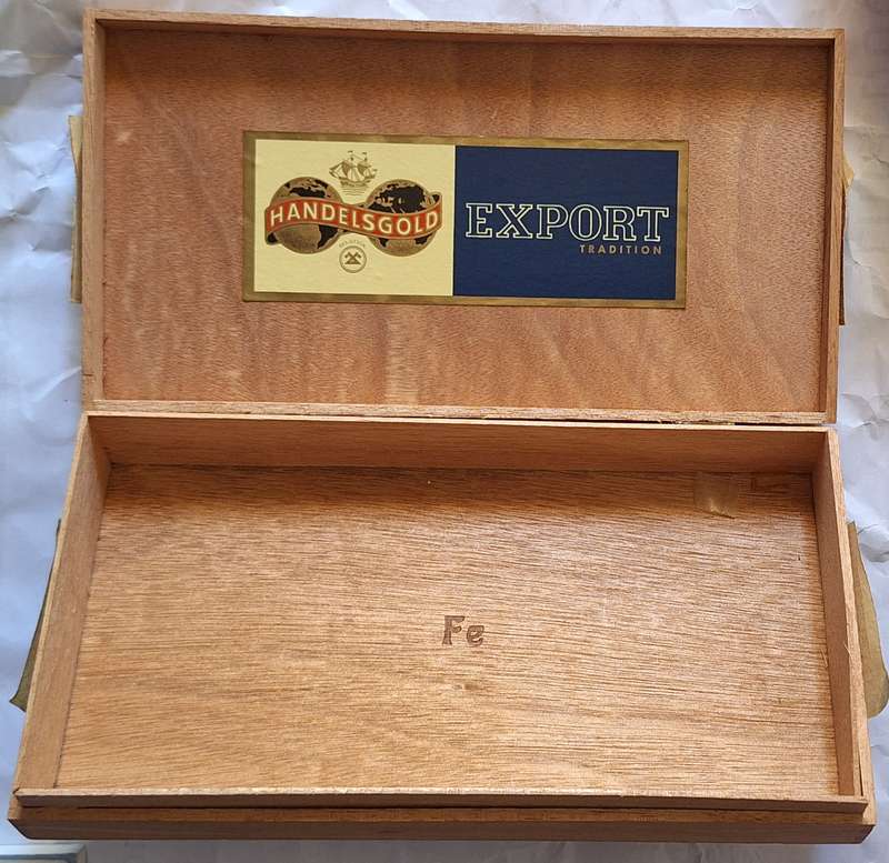 Wooden Empty Cigar Box Handelsgold Export Tradition