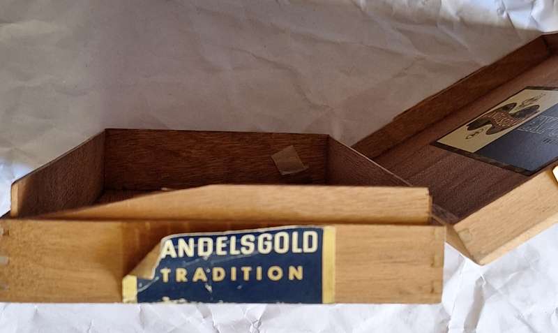 Wooden Empty Cigar Box Handelsgold Export Tradition