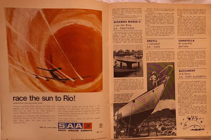 South African Yachting Cape to Rio 1973 Official Brochure
