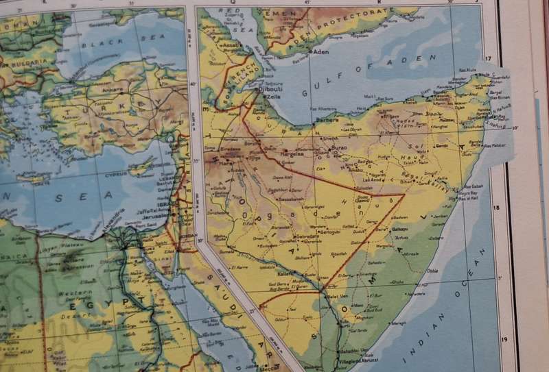 The Oxford Atlas Hardcover Reprint 1961