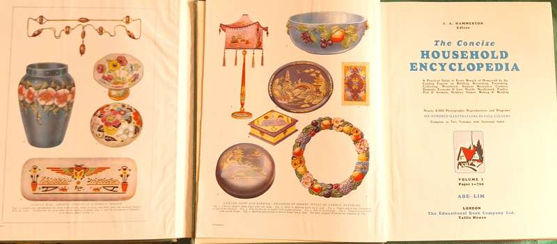 The Concise Household Encyclopedia Vol 1 and Vol 2 Ed J A Hammerton Hardcover