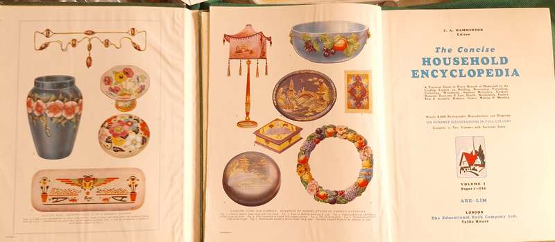 The Concise Household Encyclopedia Vol 1 and Vol 2 Ed J A Hammerton Hardcover