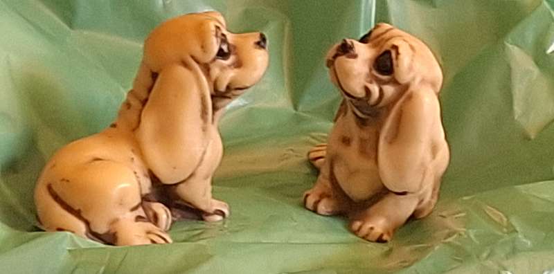 2 Small Dog Ornaments