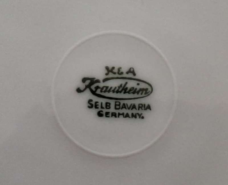 K & A KRAUTHEIM Selb Bavaria Germany Fish Design Plate