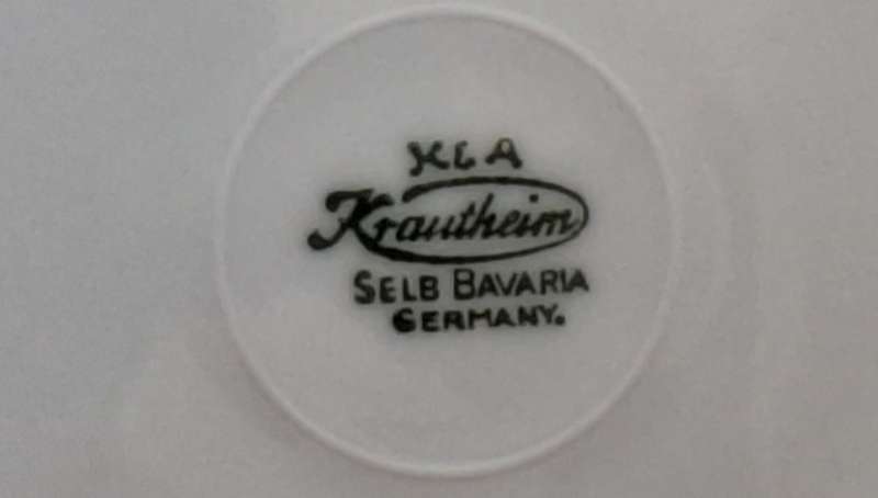K & A KRAUTHEIM Selb Bavaria Germany Fish Design Plate