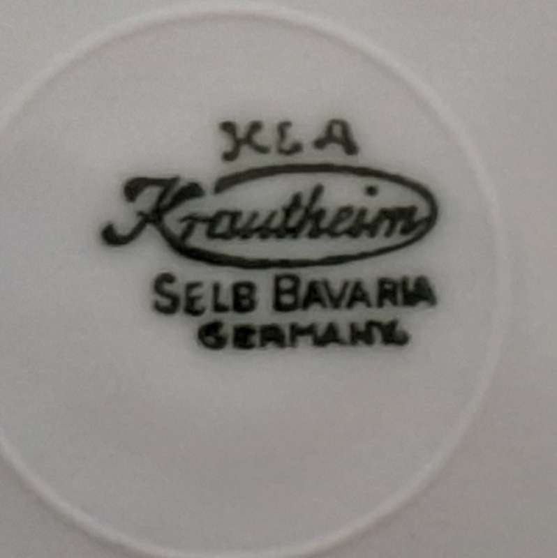K & A KRAUTHEIM Selb Bavaria Germany Fish Design Plate