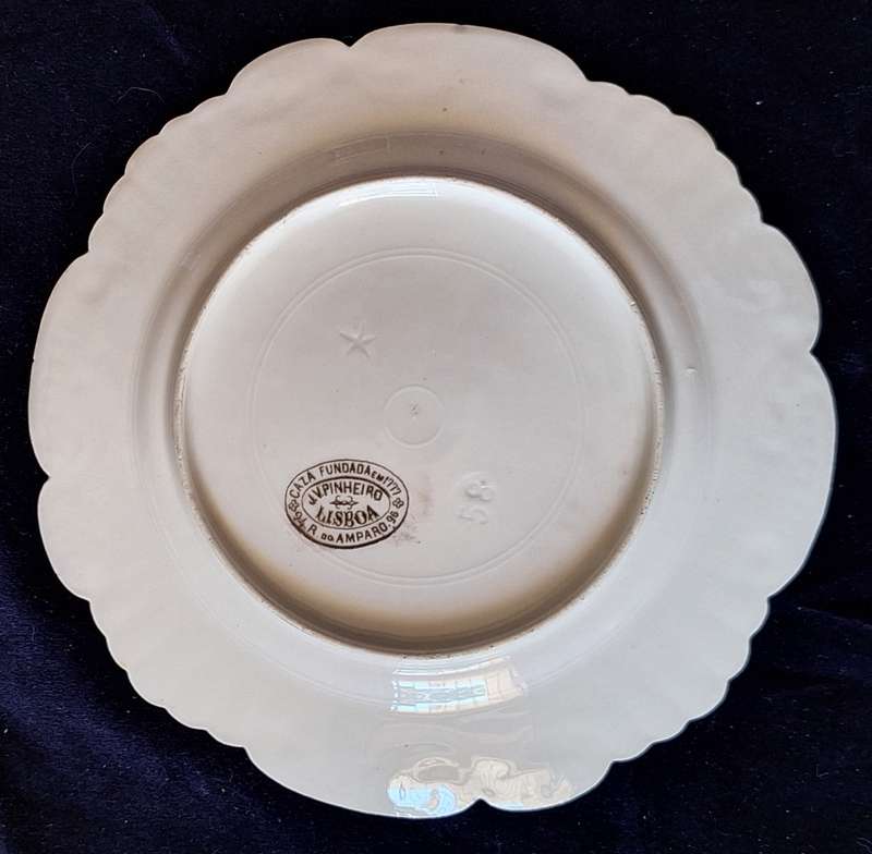 Decorate Plate J.V Pinheiro Lisbon