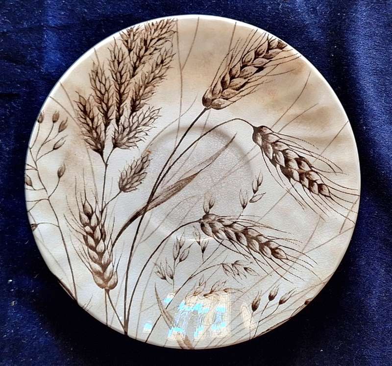 Vintage H Aynsley & Co Ltd Whispering Wheat Ironstone Saucer