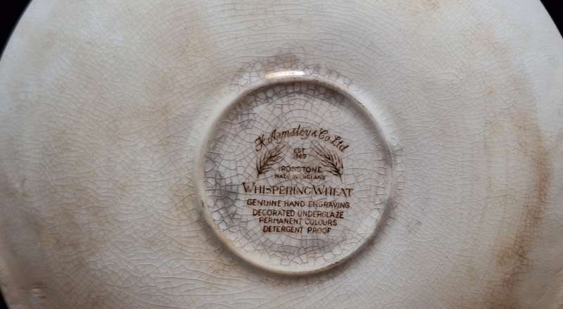 Vintage H Aynsley & Co Ltd Whispering Wheat Ironstone Saucer
