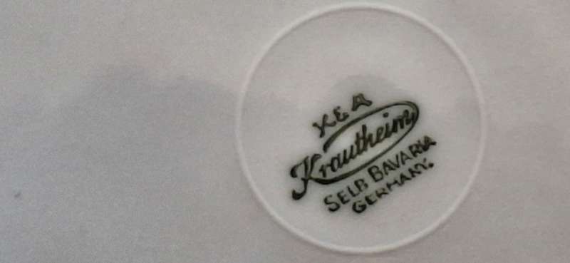 K & A KRAUTHEIM Selb Bavaria Germany Fish Design Plate