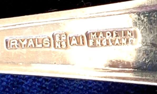 Set of 6 Ryals Silver Plated A1 Fruit Forks Made in England