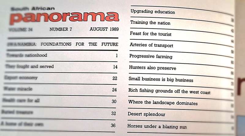 South African Panorama August 1989 Vol 34 No 7