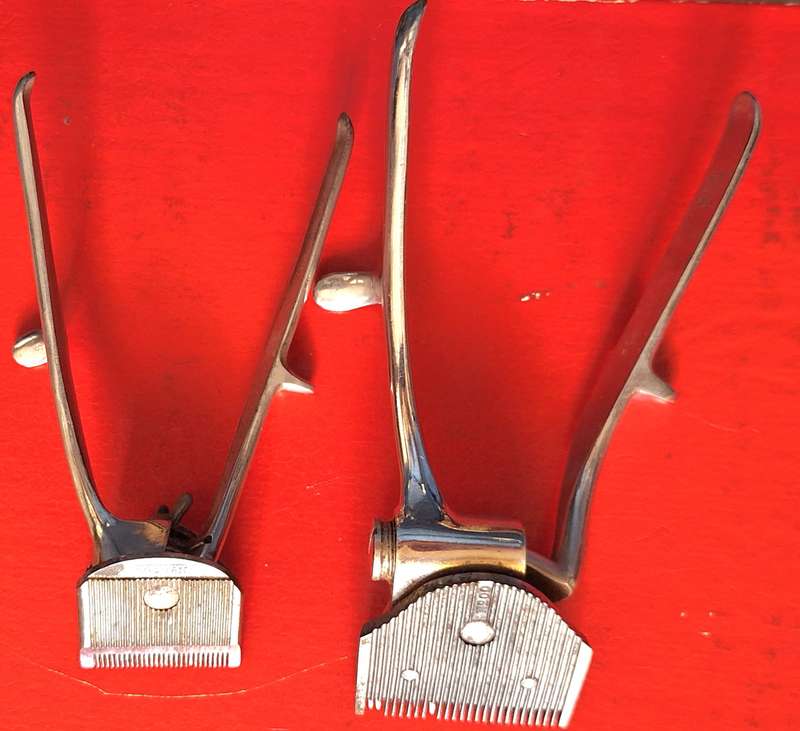 Vintage Barber Shop Handheld Manual Hair Clippers x2