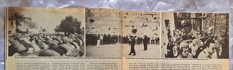 Time Magazine No. 15 April 12, 1982 Jerusalem: In the Eye of the Storm - Protest and Prayer