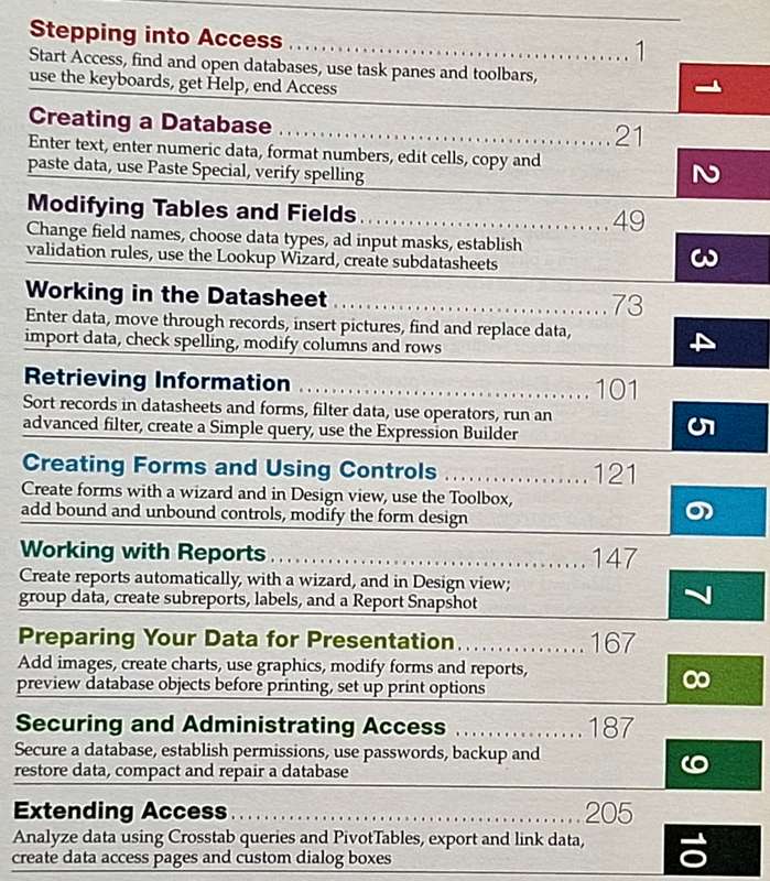 Microsoft Office Access 2003 Quick Steps Full-Color Fast Reference
