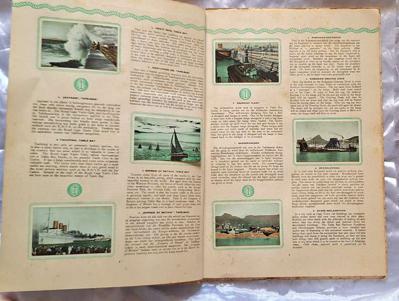 The Tavern of the Seas United Tobacco Cigarette Card Album with 50 Cards English/Afrikaans Text