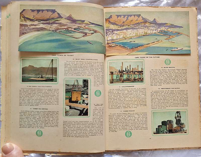 The Tavern of the Seas United Tobacco Cigarette Card Album with 50 Cards English/Afrikaans Text