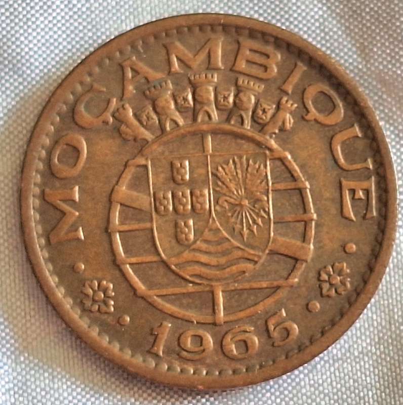 Mozambique 1965 1 Escudo Bronze