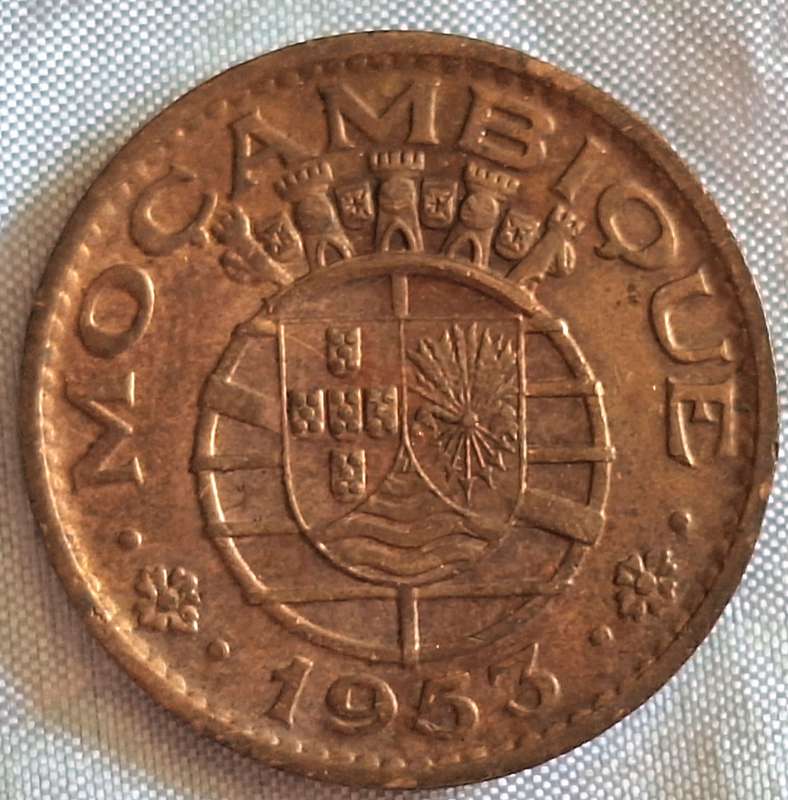 Mozambique 1953 1 Escudo Bronze