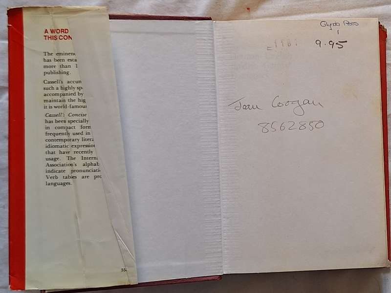 Cassell's German Dictionary German-English English-German Hardcover 1979 2nd Ed 11th Imp