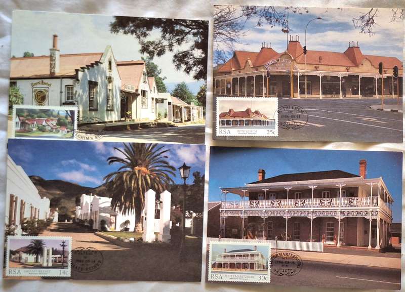 South Africa 1986 Restoration Set of 4 Maxi Cards