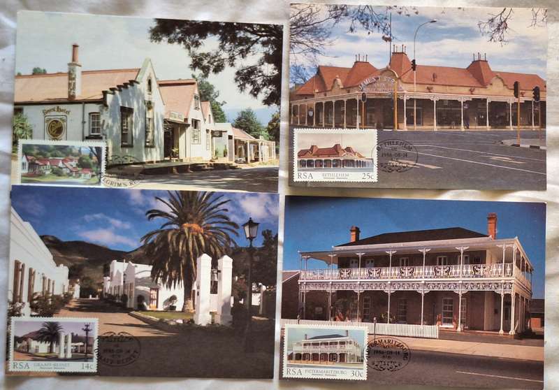 South Africa 1986 Restoration Set of 4 Maxi Cards