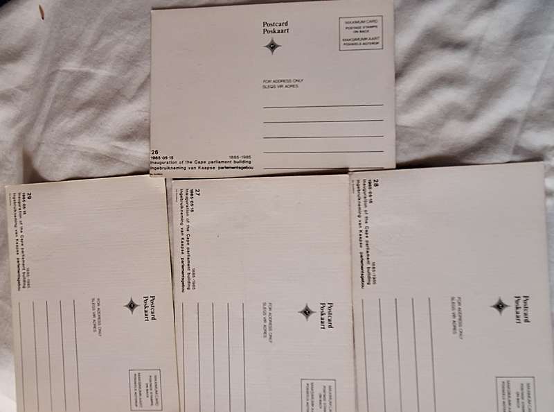 South Africa 1985 Inauguration of Cape Parliament Building Set of 4 Maxi Cards