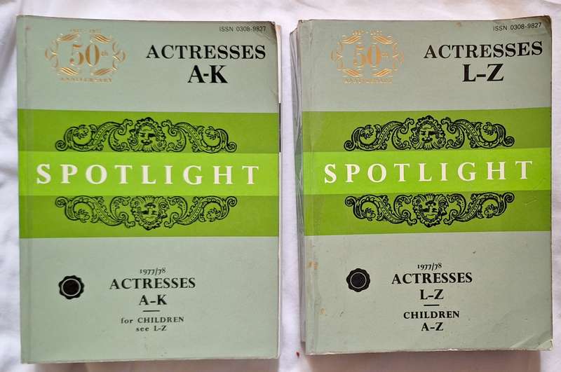 Spotlight 1977/78 Edition Actresses (A-K) and (L-Z) Paperback