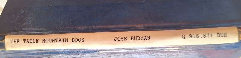 The Table Mountain Book by Jose Burman Hardcover 1991 ex Library