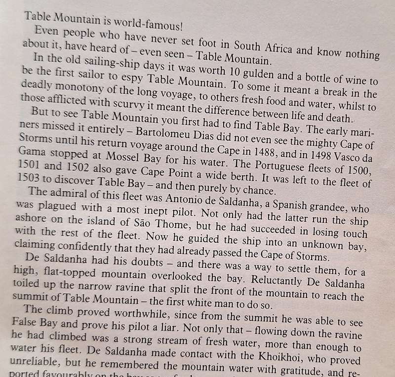 The Table Mountain Book by Jose Burman Hardcover 1991 ex Library