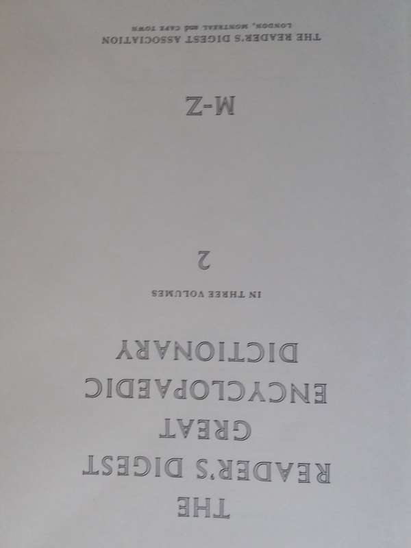 The Readers Digest Great Encyclopaedic Dictionary Volume 1-2 Hardcover 1973