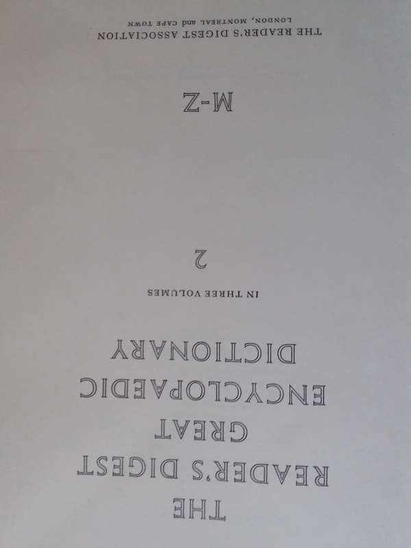 The Readers Digest Great Encyclopaedic Dictionary Volume 1-2 Hardcover 1973