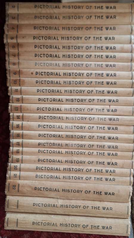 Hutchinson's Pictorial History of the War Bound in 23 Volumes