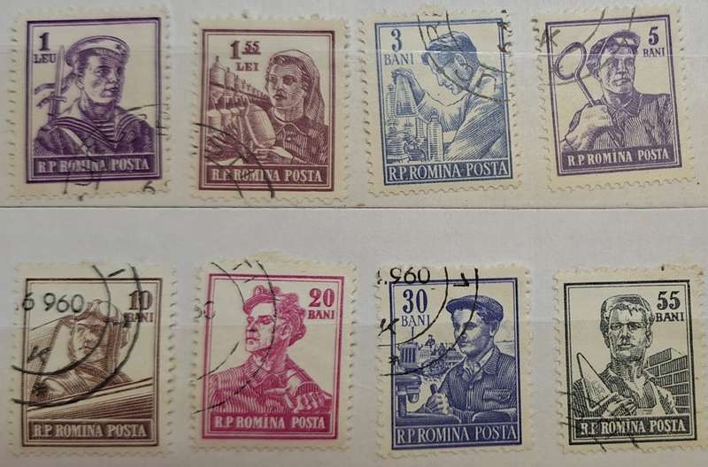 Romania 1955 Occupations 8 Used stamps