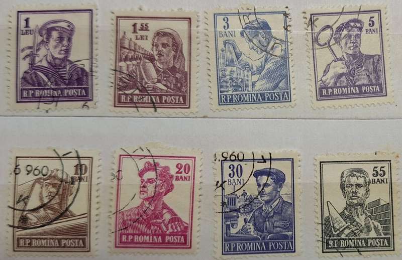Romania 1955 Occupations 8 Used stamps