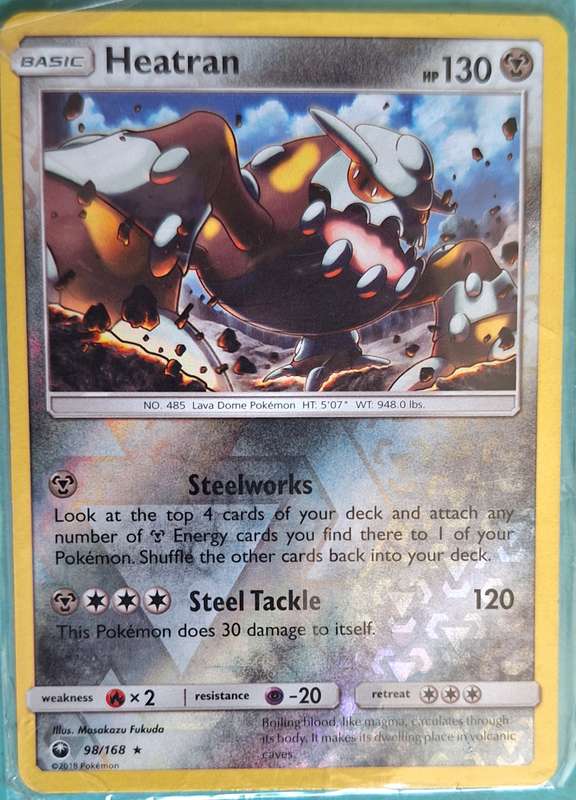 Pokemon 2018 98/168 Heatran Reverse Holo