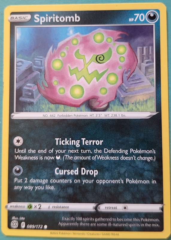 Pokemon 2022 089/172 Spiritomb