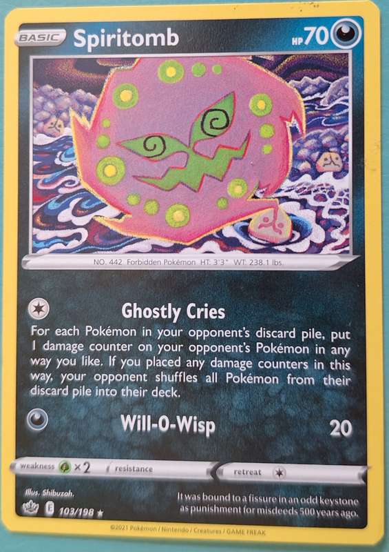 Pokemon 2021 Spiritomb 103/198